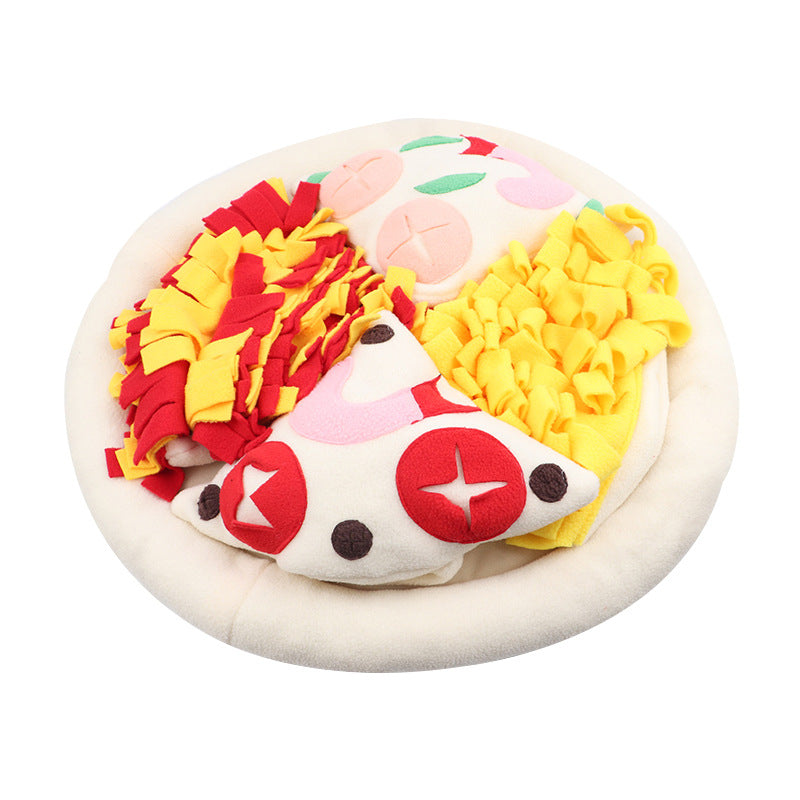 Pet Dog Pizza Hidden Food Sniffing Mat Dog Work Searching Pad For Training Natural Smelling Skills Preventing Damage To Furnitur