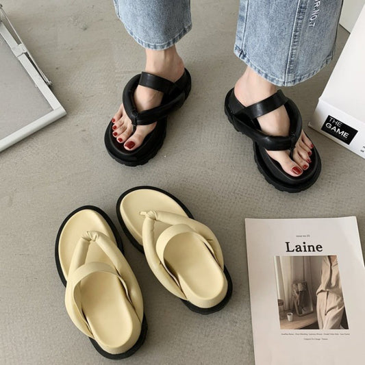 Fashion Sponge Cake Platform Flip-Flops