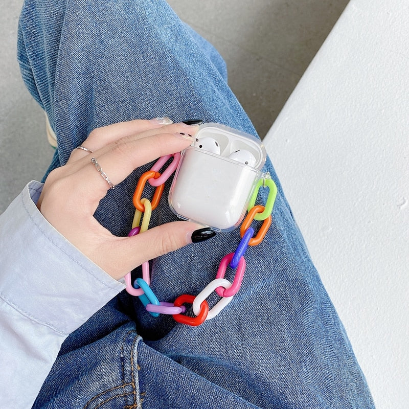 Rainbow acrylic bracelet Wireless Bluetooth Case For Apple