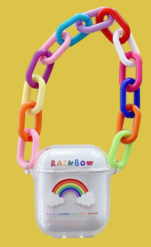 Rainbow acrylic bracelet Wireless Bluetooth Case For Apple