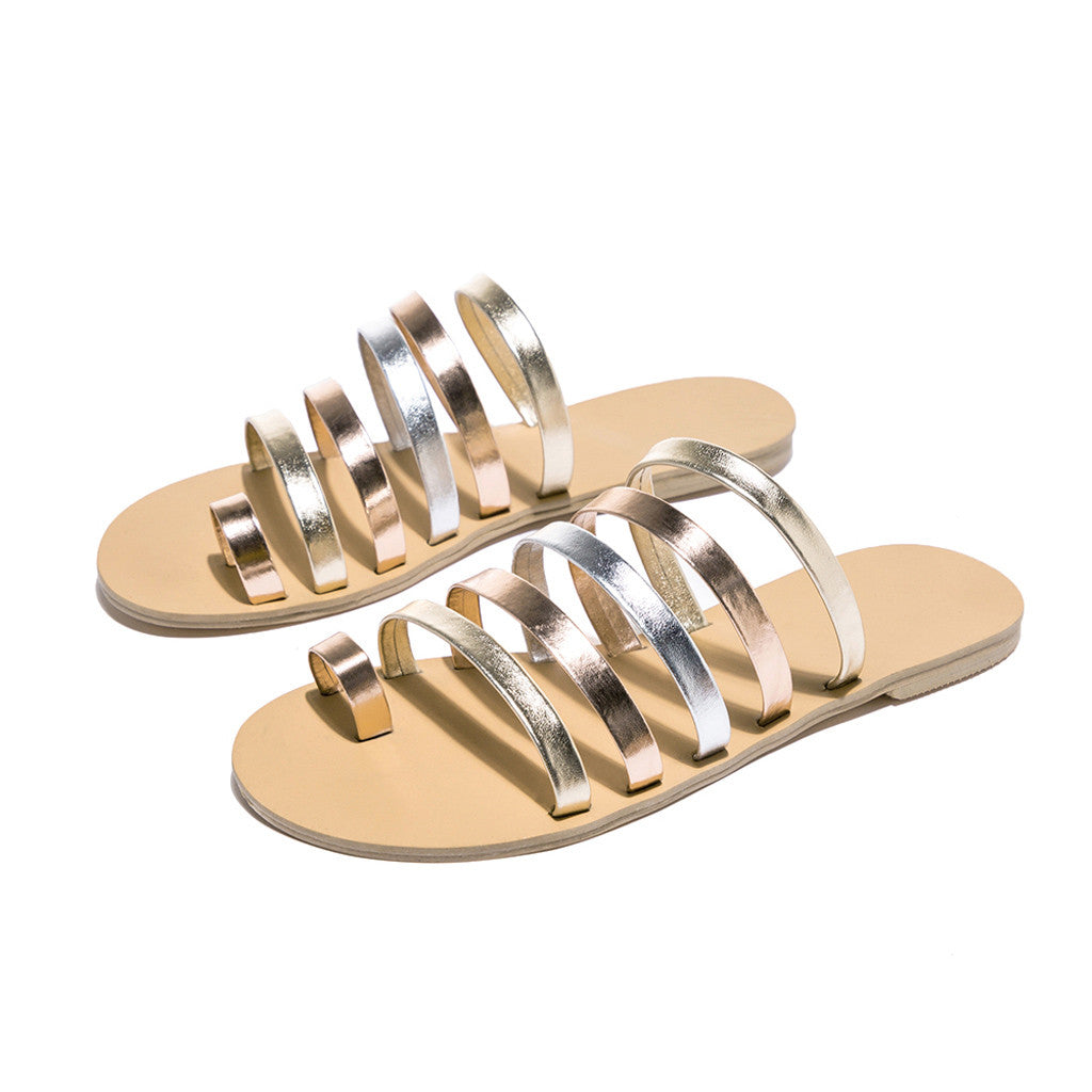 Beach flat sandals