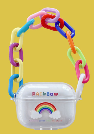 Rainbow acrylic bracelet Wireless Bluetooth Case For Apple